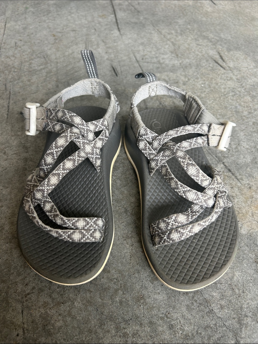 Chaco Kids Gray Strappy Sandals